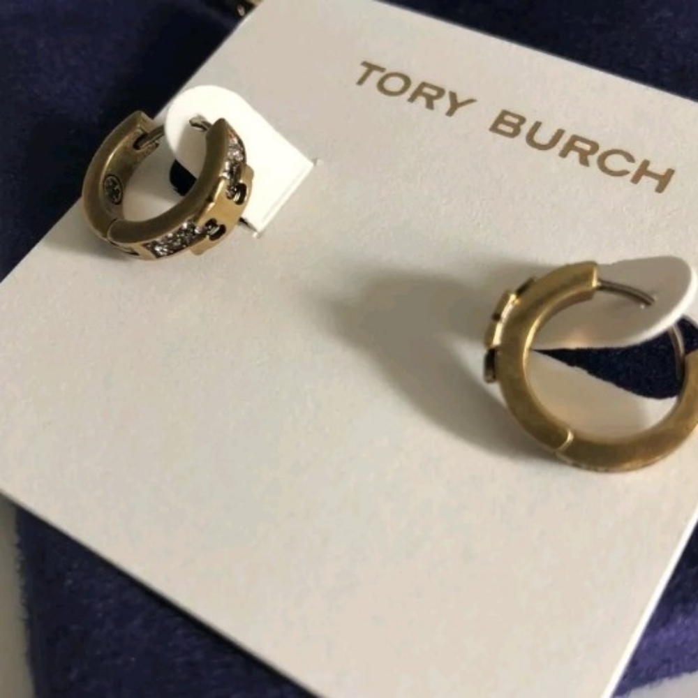 Tory Burch huggie earrings